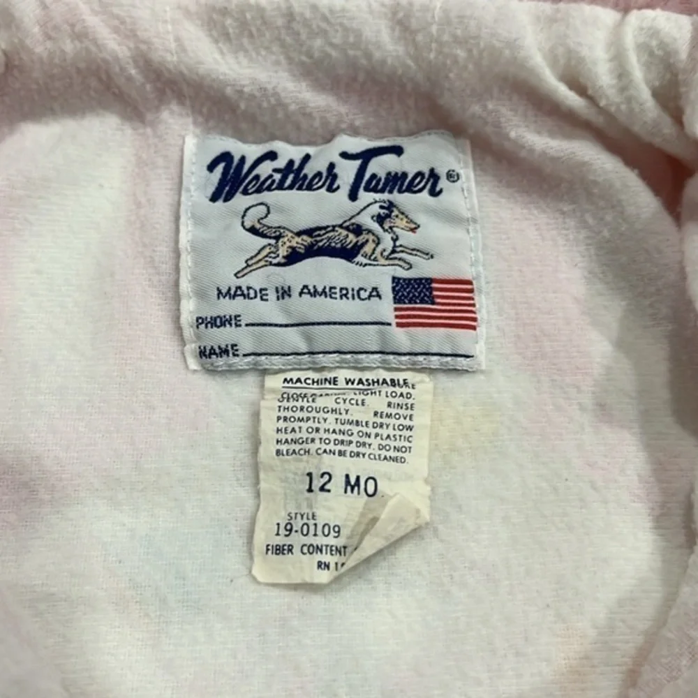 Baby jacket‎ Weather Tamer Beach Bunny vintage 12 jacket pink